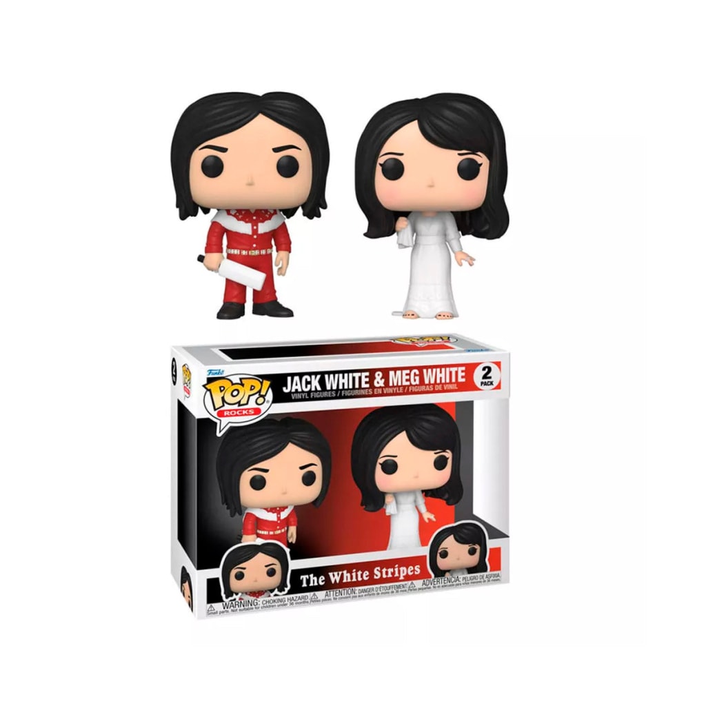 The White Stripes (2 Pack) - Jack & Meg Pop! Vinyl Figures Figure