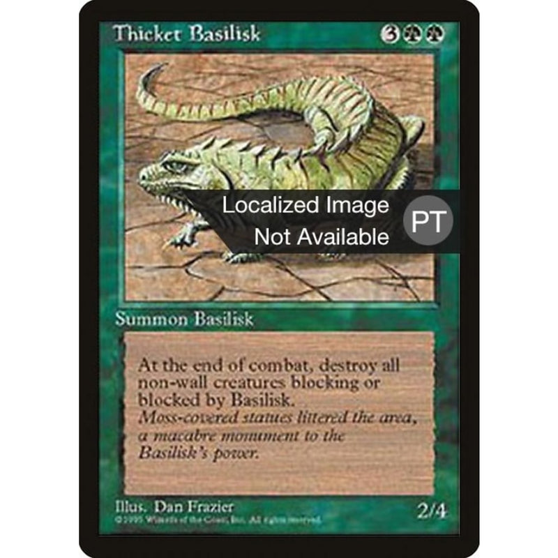 Thicket Basilisk [Fourth Edition (Foreign Black Border)] Mtg Single