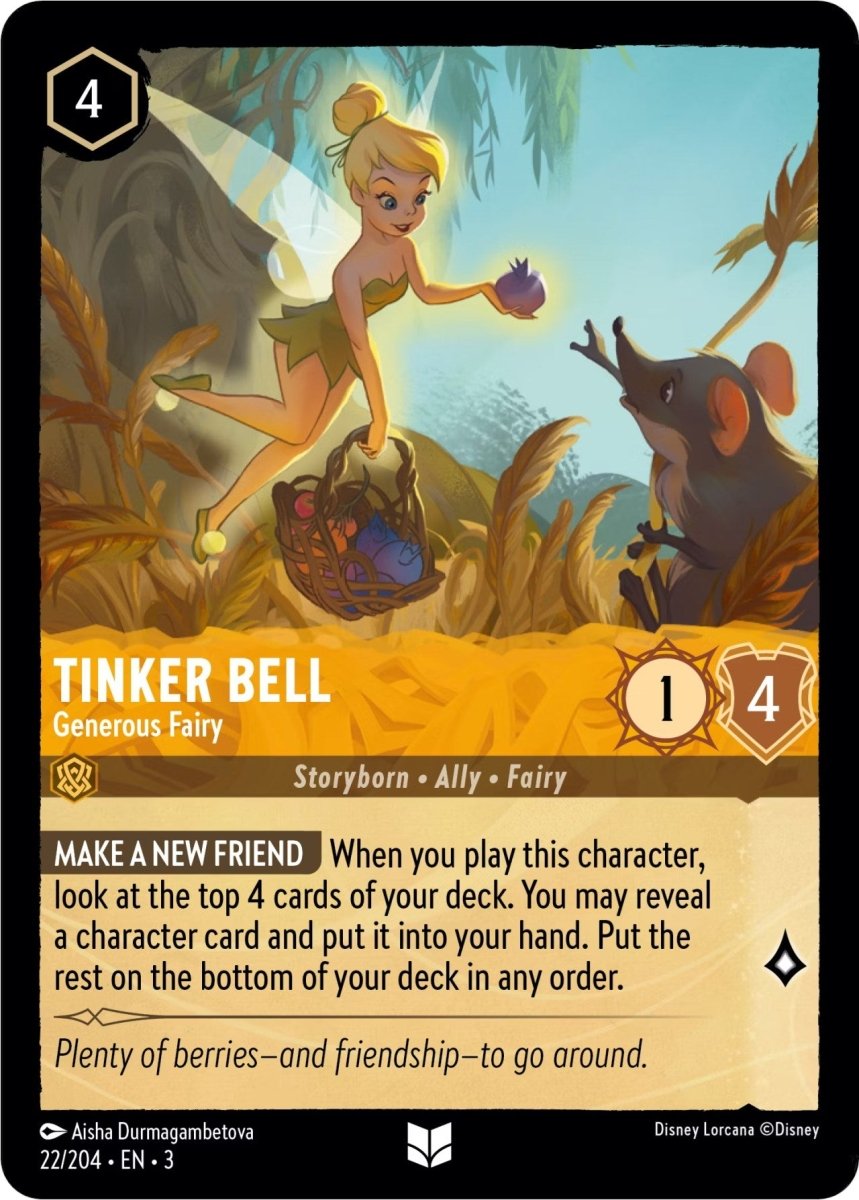 Tinker Bell - Generous Fairy (22/204) [Into the Inklands] - Inner Nerd