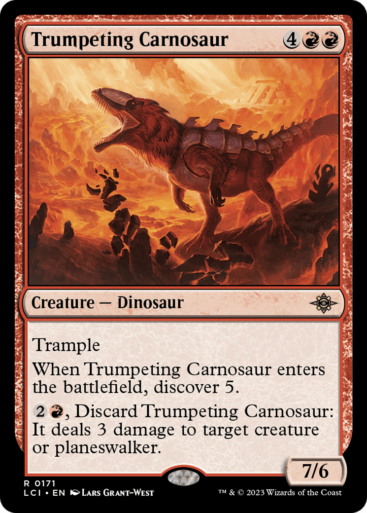 Trumpeting Carnosaur [The Lost Caverns of Ixalan] - Inner Nerd