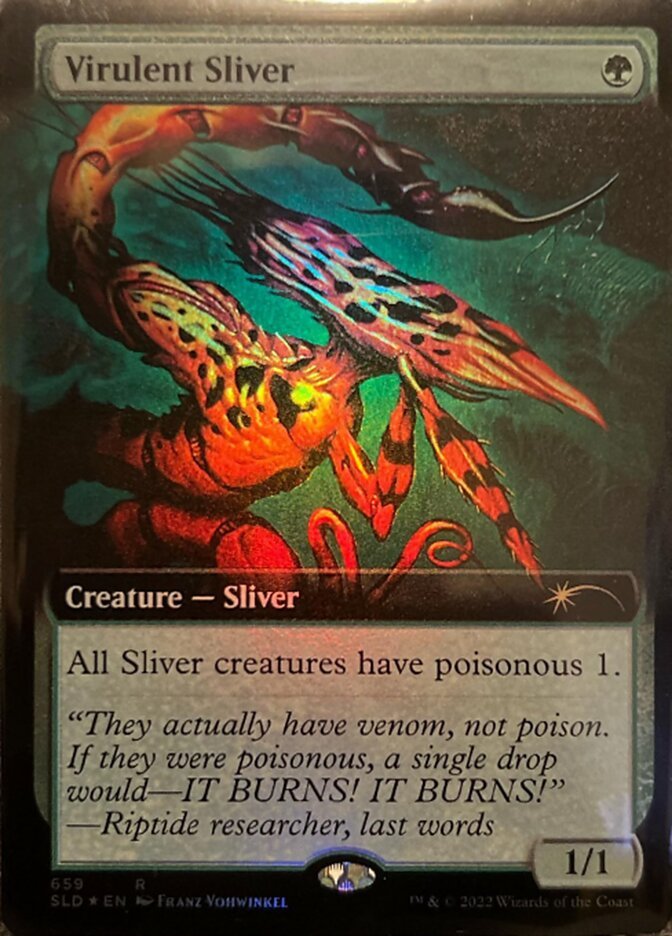 Virulent Sliver (Extended Art) [Secret Lair Drop Promos] - Inner Nerd