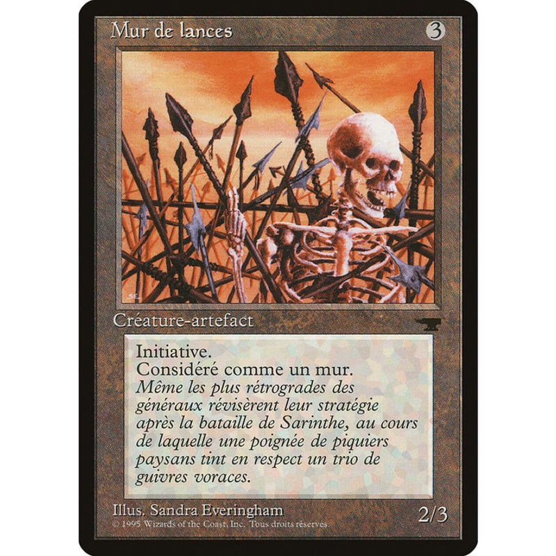 Wall Of Spears (French) - Mur De Lances [Renaissance] Mtg Single