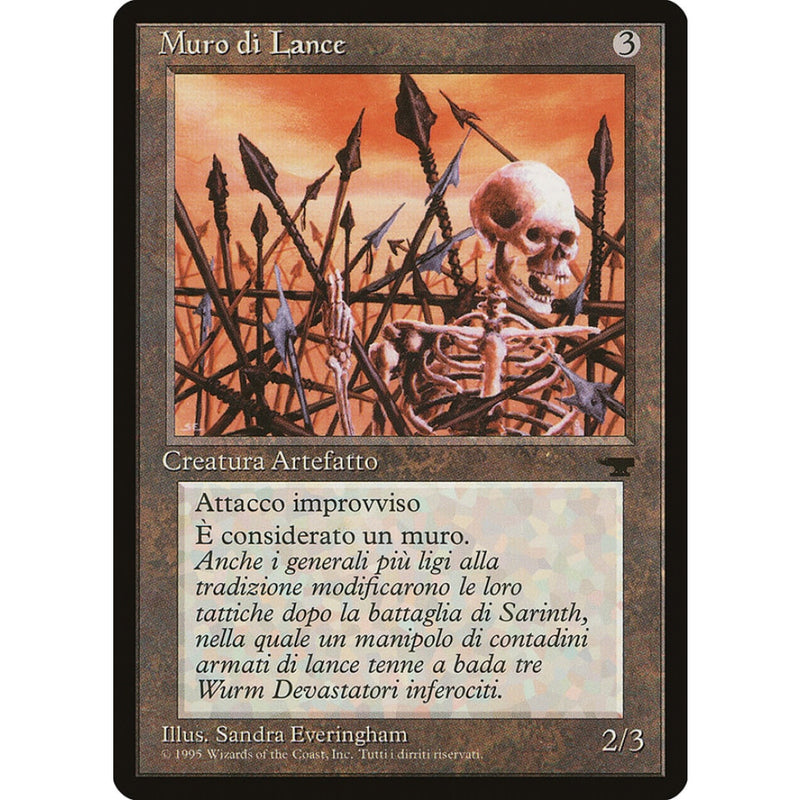 Wall Of Spears (Italian) - Muro Di Lance [Rinascimento] Mtg Single