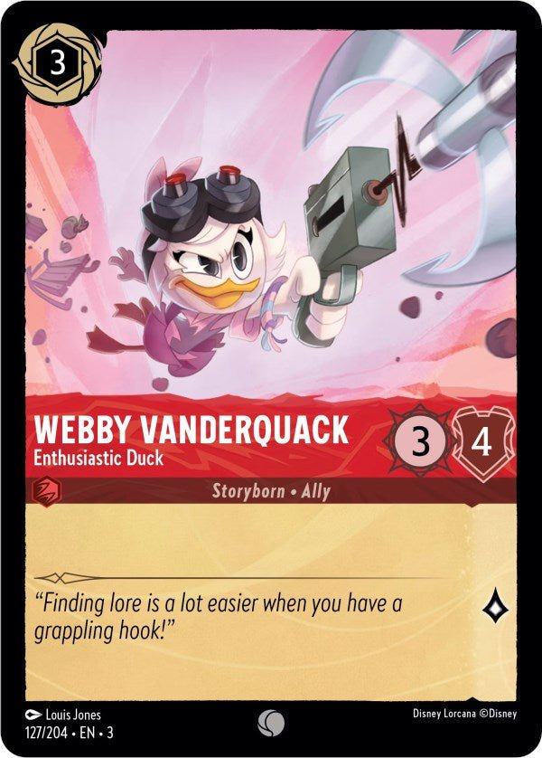 Webby Vanderquack - Enthusiastic Duck (127/204) [Into the Inklands] - Inner Nerd