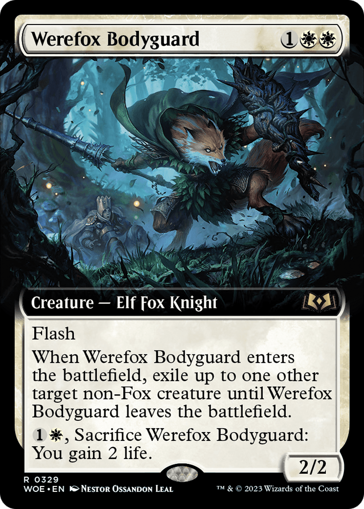 Werefox Bodyguard (Extended Art) [Wilds of Eldraine] - Inner Nerd