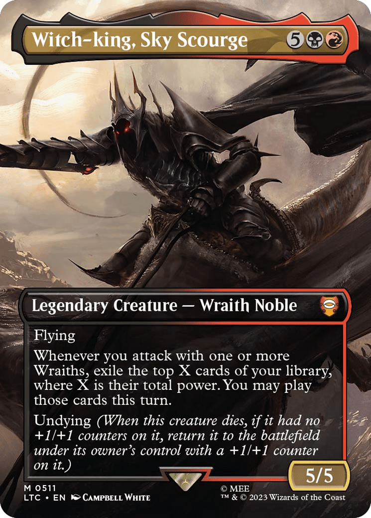 Witch - king, Sky Scourge (Borderless) [The Lord of the Rings: Tales of Middle - Earth Commander] - Inner Nerd