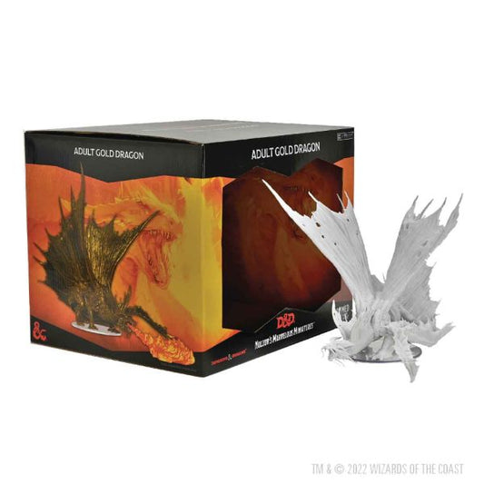 WizKids WZK90601 Dungeons & Dragons Nolzurs Marvelous Adult Gold Dragon Miniatures - Inner Nerd