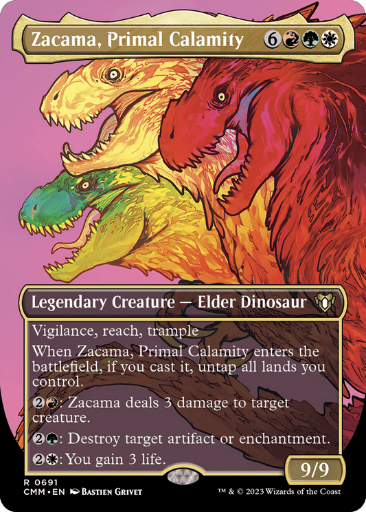 Zacama, Primal Calamity (Borderless Profile) [Commander Masters] - Inner Nerd