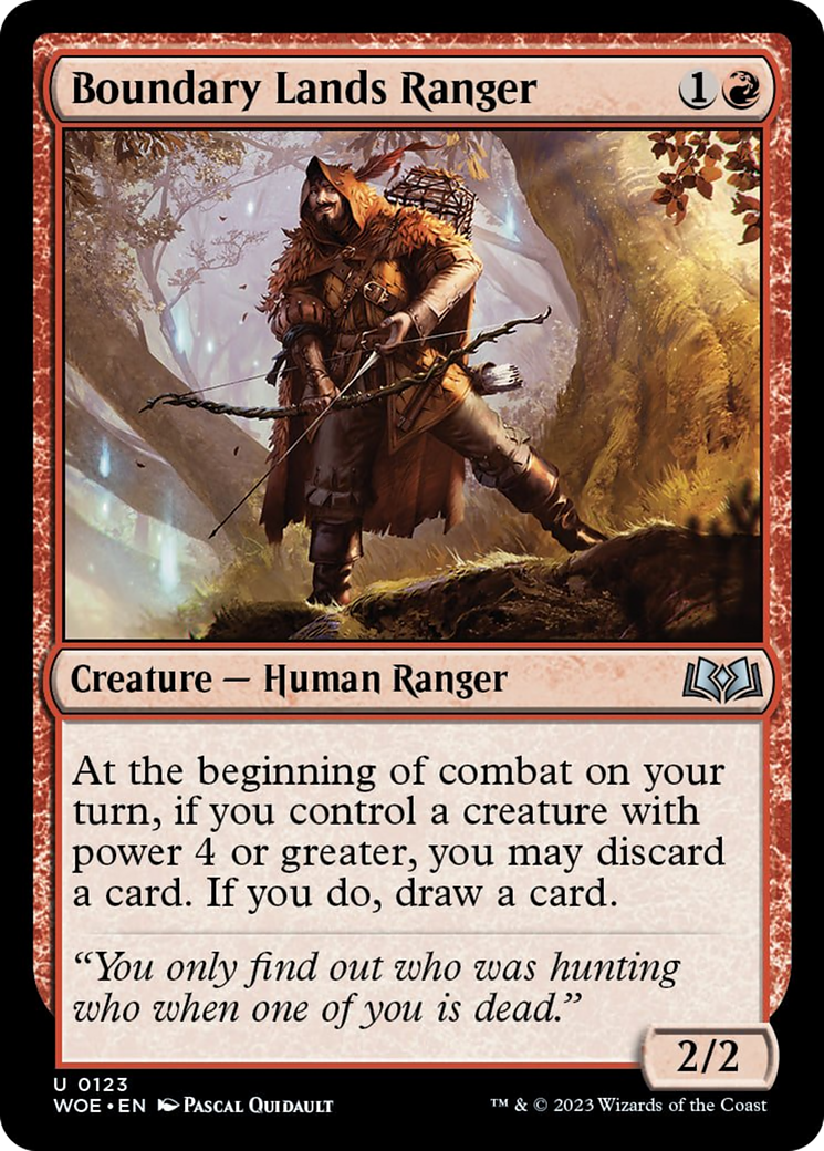 Boundary Lands Ranger (123) [Wilds of Eldraine]