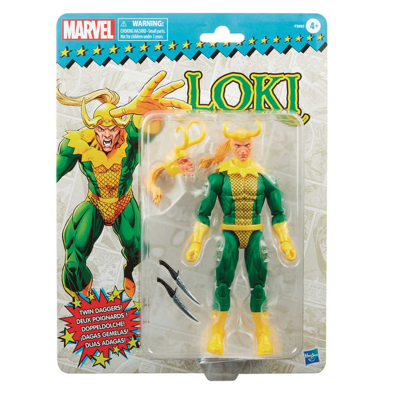 Marvel Legends Retro 6in Loki Action Figure