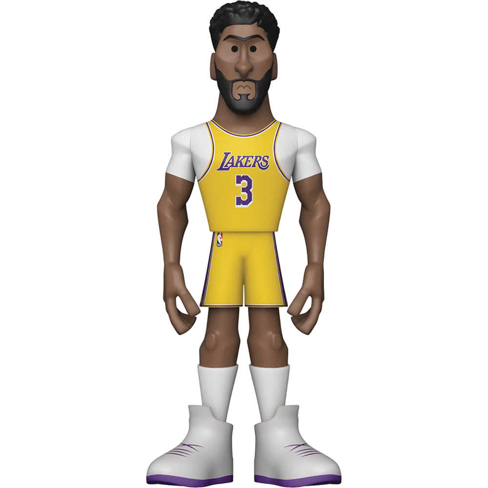 NBA Lakers - Anthony Davis Home Uniform 5-Inch Vinyl Gold Figure [Funko Gold]