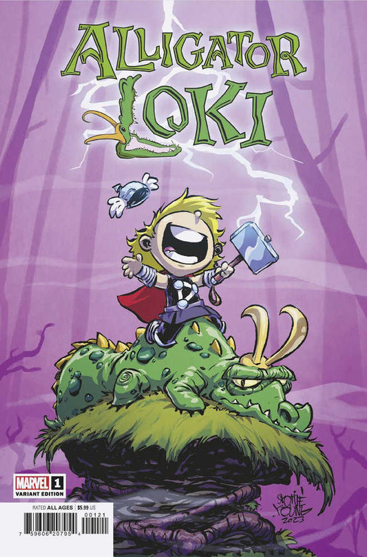 Alligator Loki 1 Skottie Young Variant - Inner Nerd