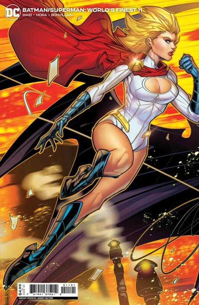 Batman Superman Worlds Finest #11 Cover B Jonboy Meyers Powergirl Connecting Card Stock Variant - Inner Nerd