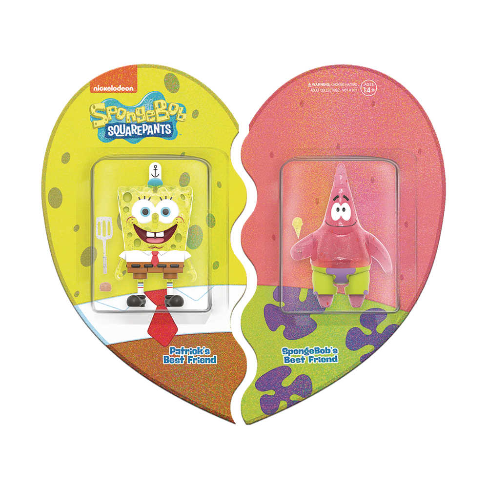 Spongebob Squarepants: Spongebob and Patrick BFF - (2 - Pack) 3.75" Action Figures with Accessories - Inner Nerd